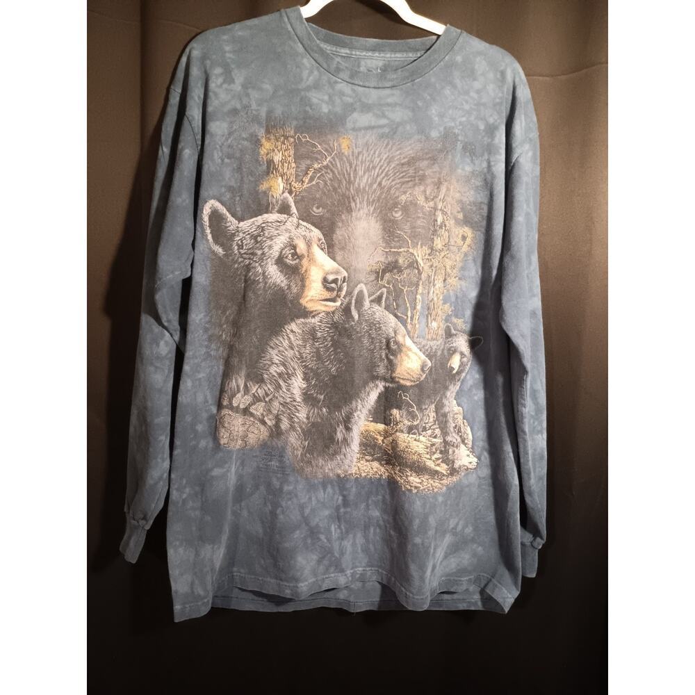 The Mountain 13 Black Bears Long Sleeve Large Streetwear Long Sleeve Tye Dye